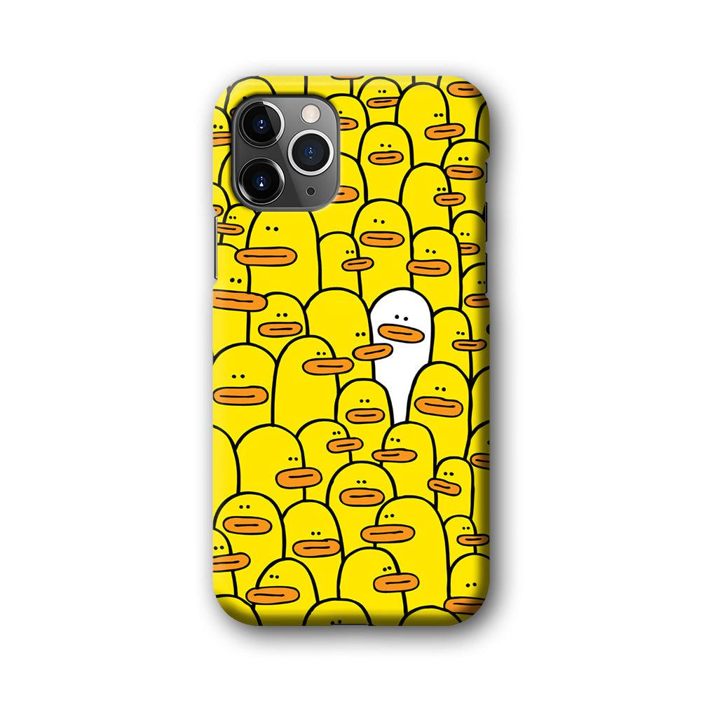 Yellow Duck Face Patern iPhone 11 Pro Case-Oxvistore