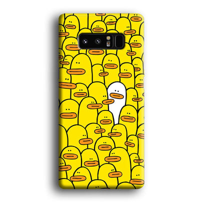 Yellow Duck Face Patern Samsung Galaxy Note 8 Case-Oxvistore