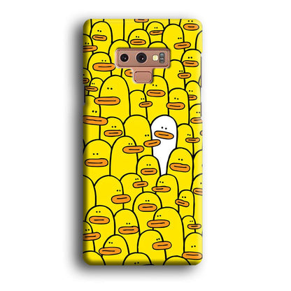 Yellow Duck Face Patern Samsung Galaxy Note 9 Case-Oxvistore