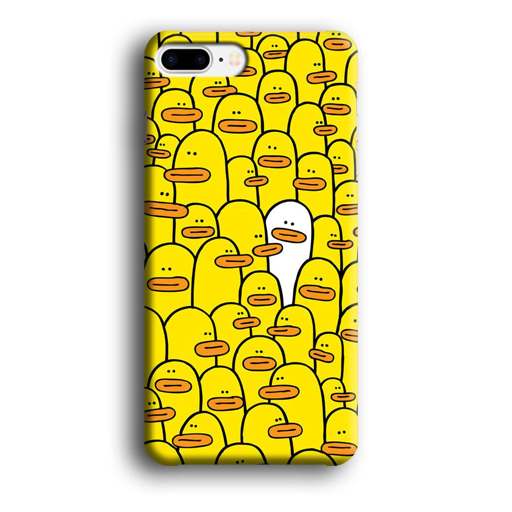 Yellow Duck Face Patern iPhone 7 Plus Case-Oxvistore