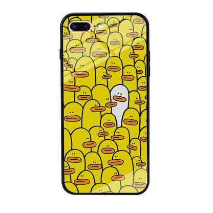 Yellow Duck Face Patern iPhone 7 Plus Case-Oxvistore