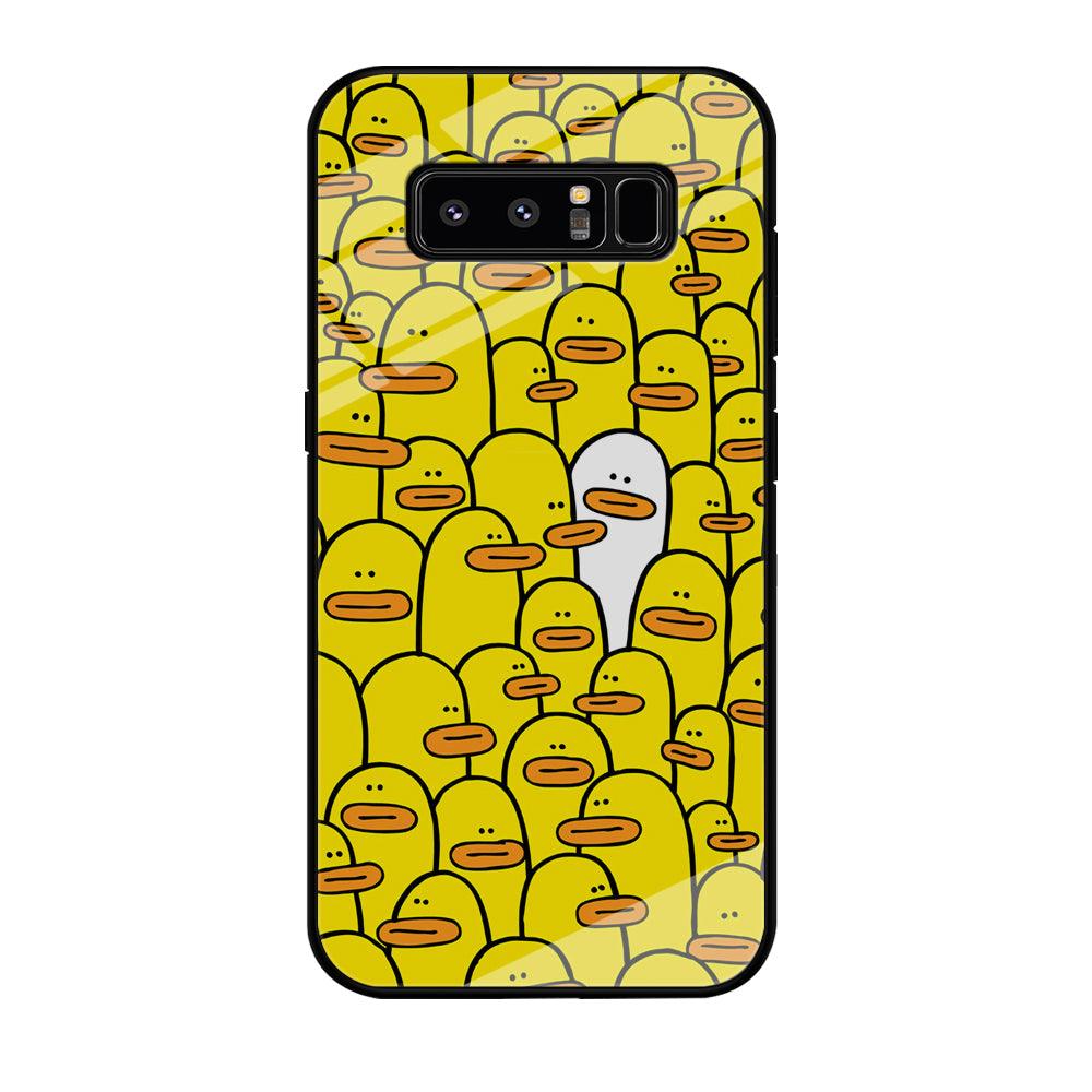 Yellow Duck Face Patern Samsung Galaxy Note 8 Case-Oxvistore