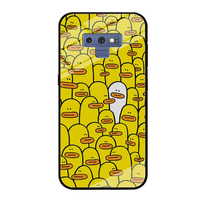 Yellow Duck Face Patern Samsung Galaxy Note 9 Case-Oxvistore