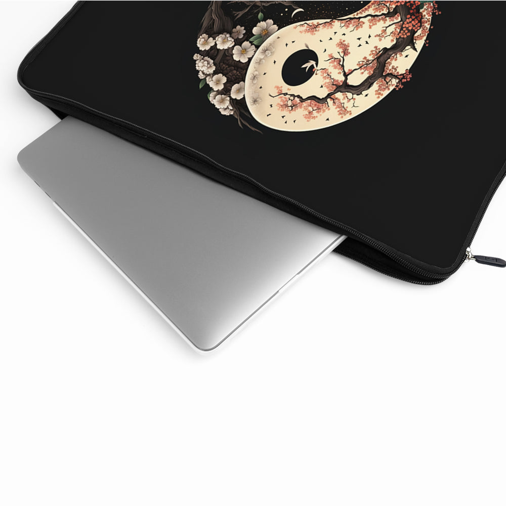 Yin Yang Flower Nature Laptop Sleeve Protective Cover