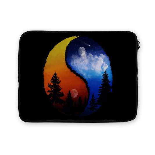 Yin Yang Moon Sunset Laptop Sleeve Protective Cover