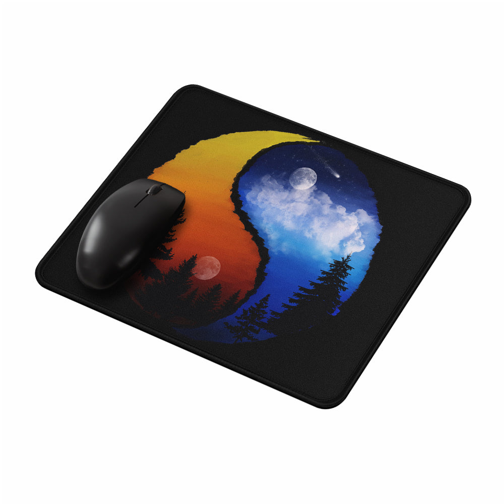 Yin Yang Moon Sunset Mouse Pads