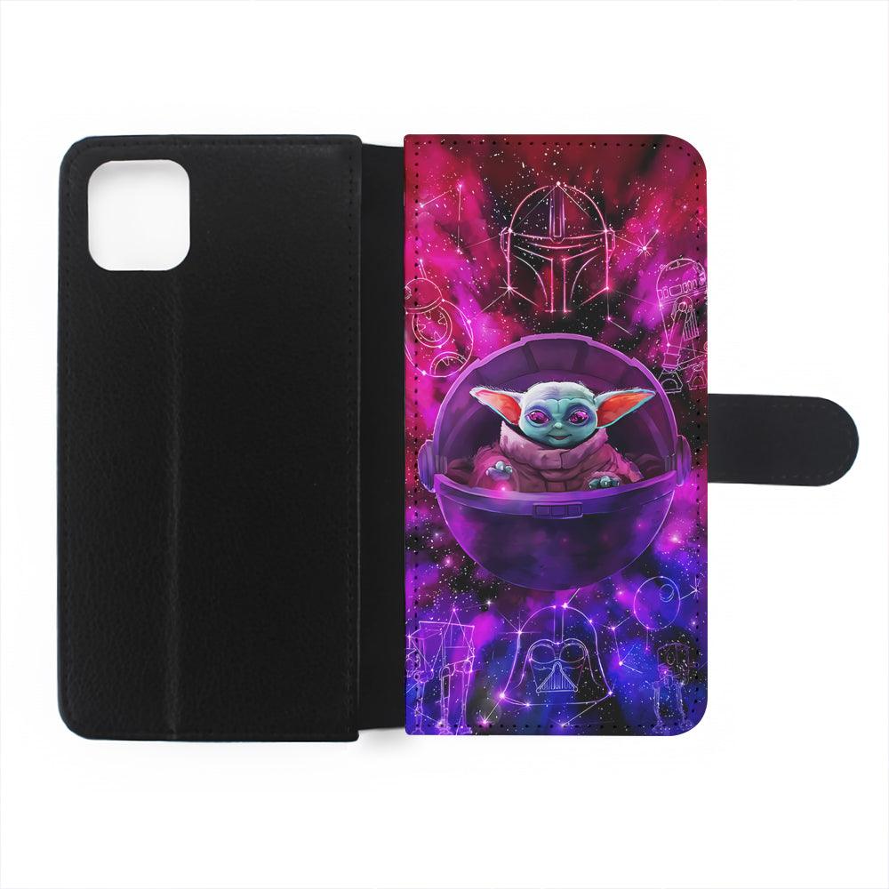 Yoda Star Wars Spacecraft Flip Wallet Phone Case-Oxvistore