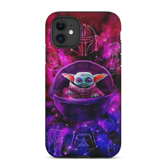 Yoda Star Wars Spacecraft 2 in 1 Tough Phone Case-Oxvistore
