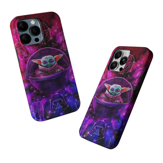 Yoda Star Wars Spacecraft 2 in 1 Tough Phone Case-Oxvistore