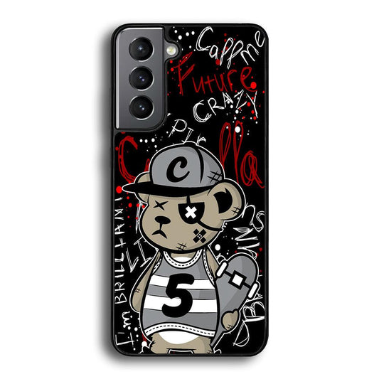 Young and Have Fun with The Future Samsung Galaxy S22 Case-Rubber White (2D Case)-Oxvistore