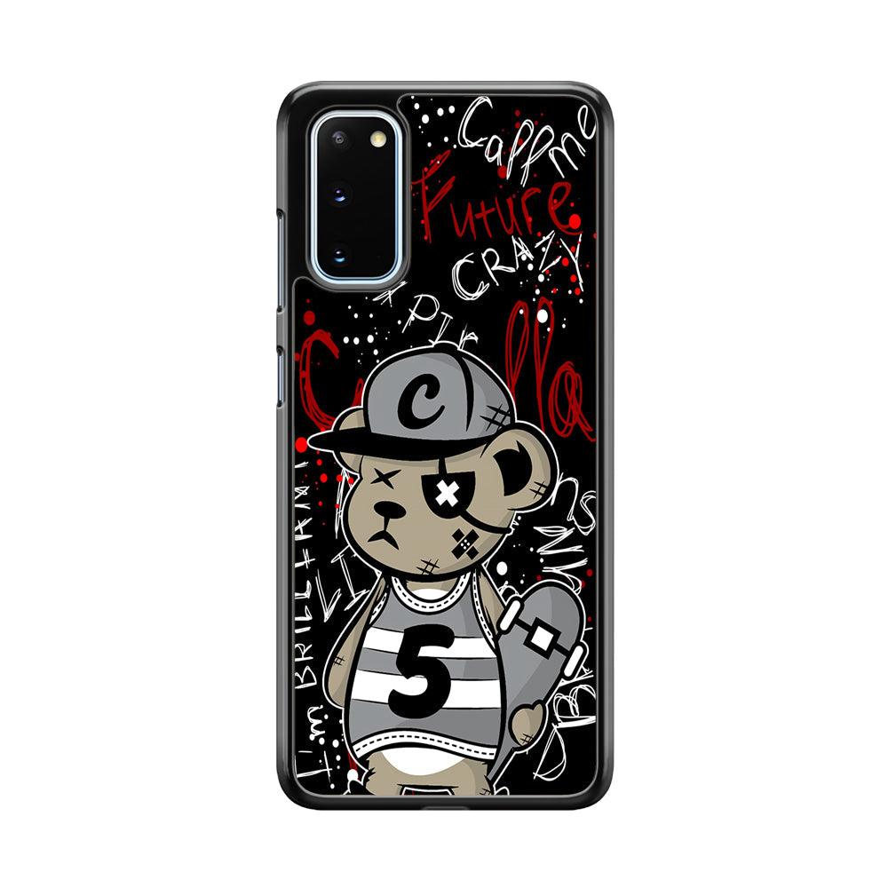 Young and Have Fun with The Future Samsung Galaxy S20 Case-Rubber White (2D Case)-Oxvistore