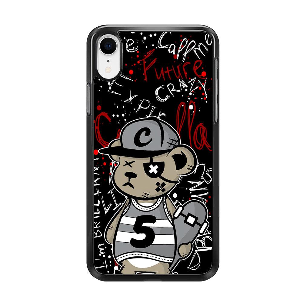 Young and Have Fun with The Future iPhone XR Case-Rubber Black (2D Case)-Oxvistore