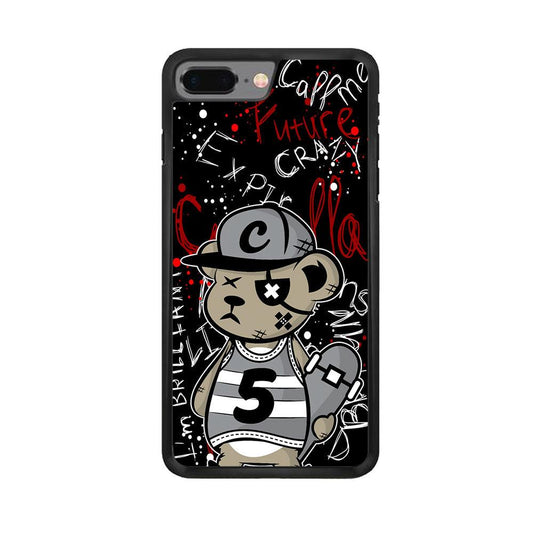 Young and Have Fun with The Future iPhone 8 Plus Case-Rubber White (2D Case)-Oxvistore