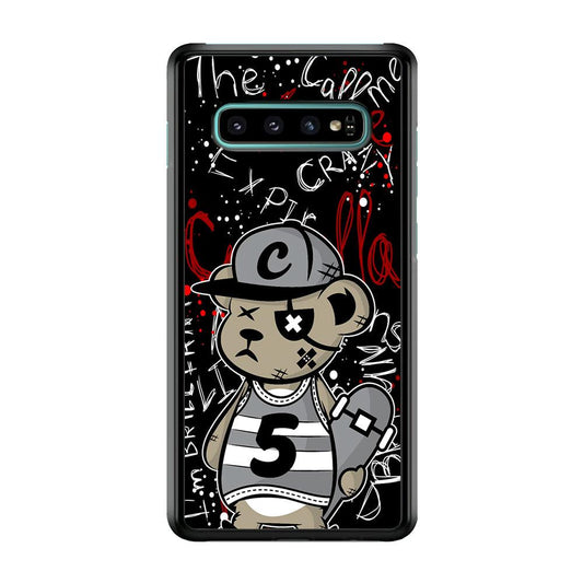 Young and Have Fun with The Future Samsung Galaxy S10 Case-Rubber White (2D Case)-Oxvistore