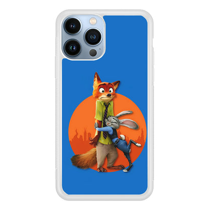 Zootopia Nick and Judy Hug 2D Rubber Phone Case