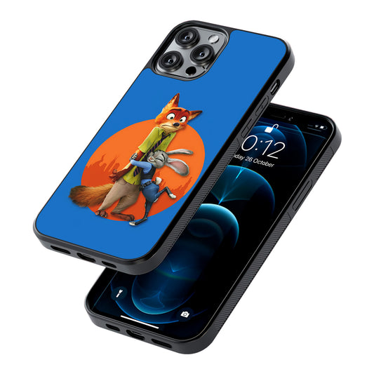 Zootopia Nick and Judy Hug 2D Rubber Phone Case