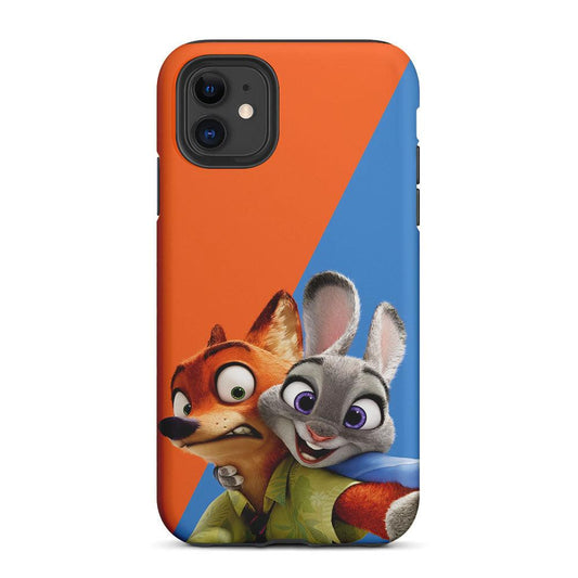 Zootopia Nick and Judy Selfie 2 in 1 Tough Phone Case-Oxvistore