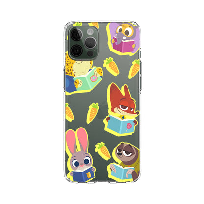 Zootopia Reading with Friends Clear Soft Case