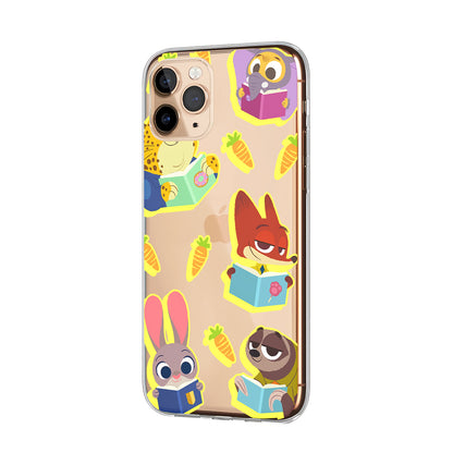 Zootopia Reading with Friends Clear Soft Case