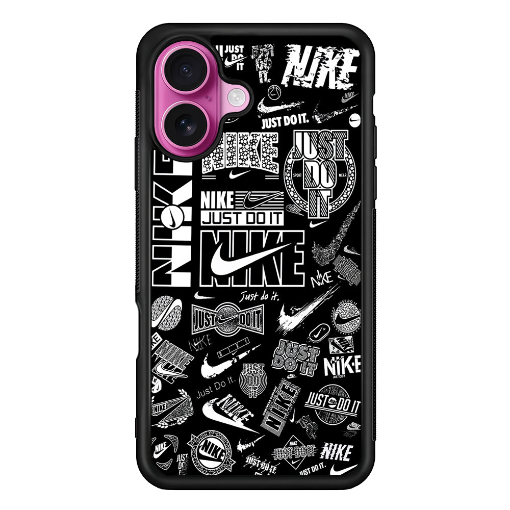 Cool Nike Logo Black White iPhone 17 Case - Slim Rubber Case for iPhone 17