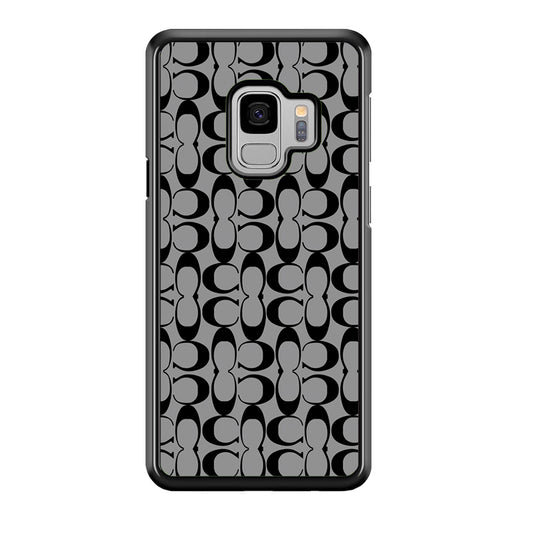 Coach Black Grey Samsung Galaxy S9 Case | Slim Rubber Case for Samsung Galaxy S9