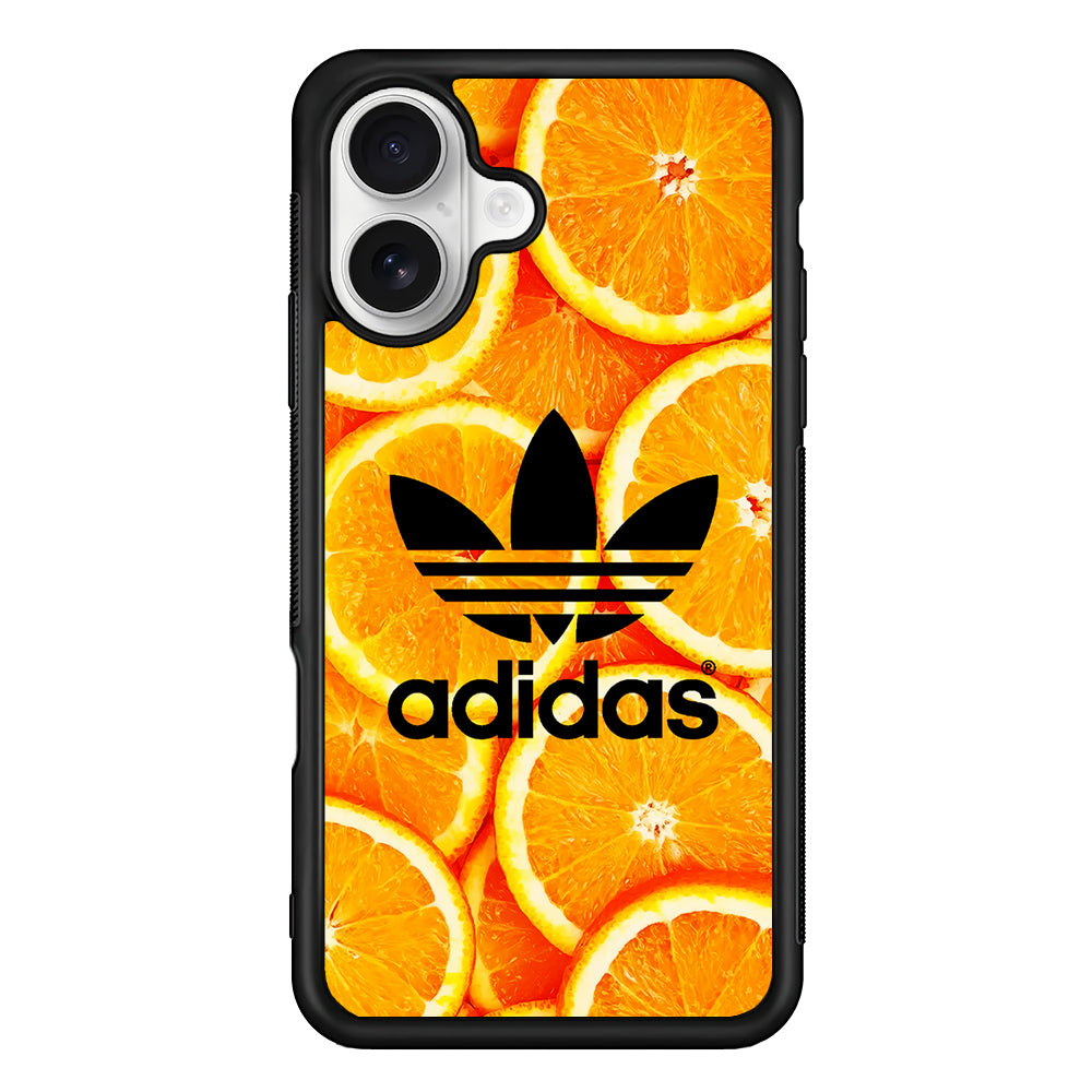 Adidas Logo Orange Fruits iPhone 16 Plus Case – Slim Fit Protective Phone Case