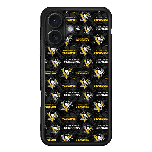 Pittsburgh Penguins Pattern iPhone 16 Case - Oxvistore