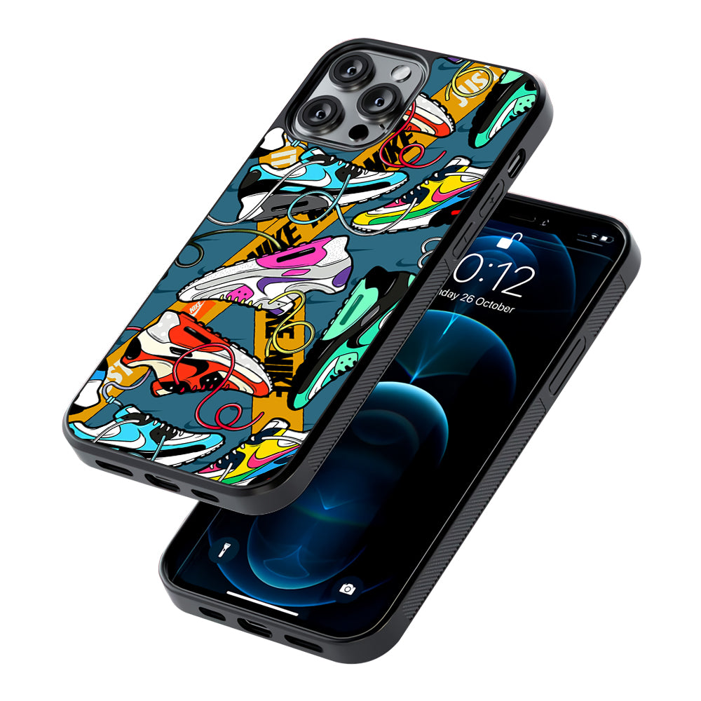 Nike Twister Shoelaces 2D Rubber Phone Case | Slim Protective Phone Case
