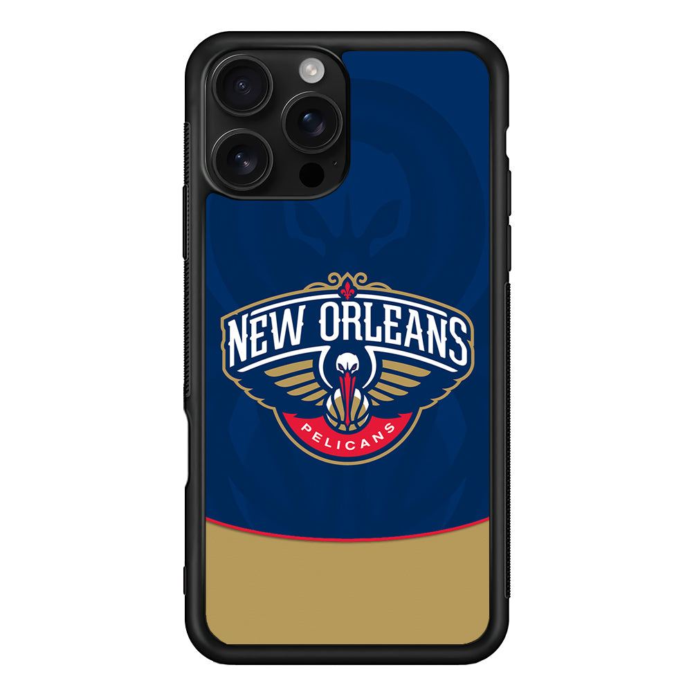 New Orleans Pelicans Logo iPhone 16 Pro Case | Durable Protective Case for iPhone 16 Pro
