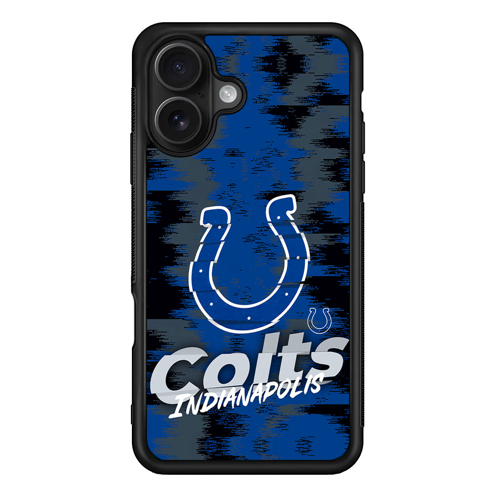 Indianapolis Colts Abstract Color iPhone 16 Case - Oxvistore