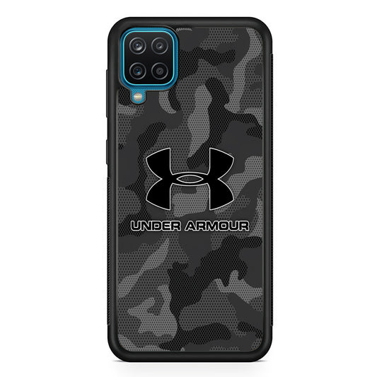 Under Armour Black Camo Samsung Galaxy A12 Case | Slim Rubber Case for Samsung Galaxy A12