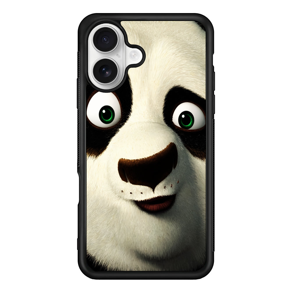 Kung Fu Panda Closeup iPhone 16 Plus Case | Durable Protective Rubber Cover
