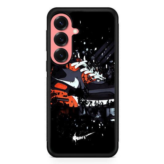 Nike Black Ink Splash Samsung Galaxy S25 Case | Slim Protective Cover for Samsung Galaxy S25