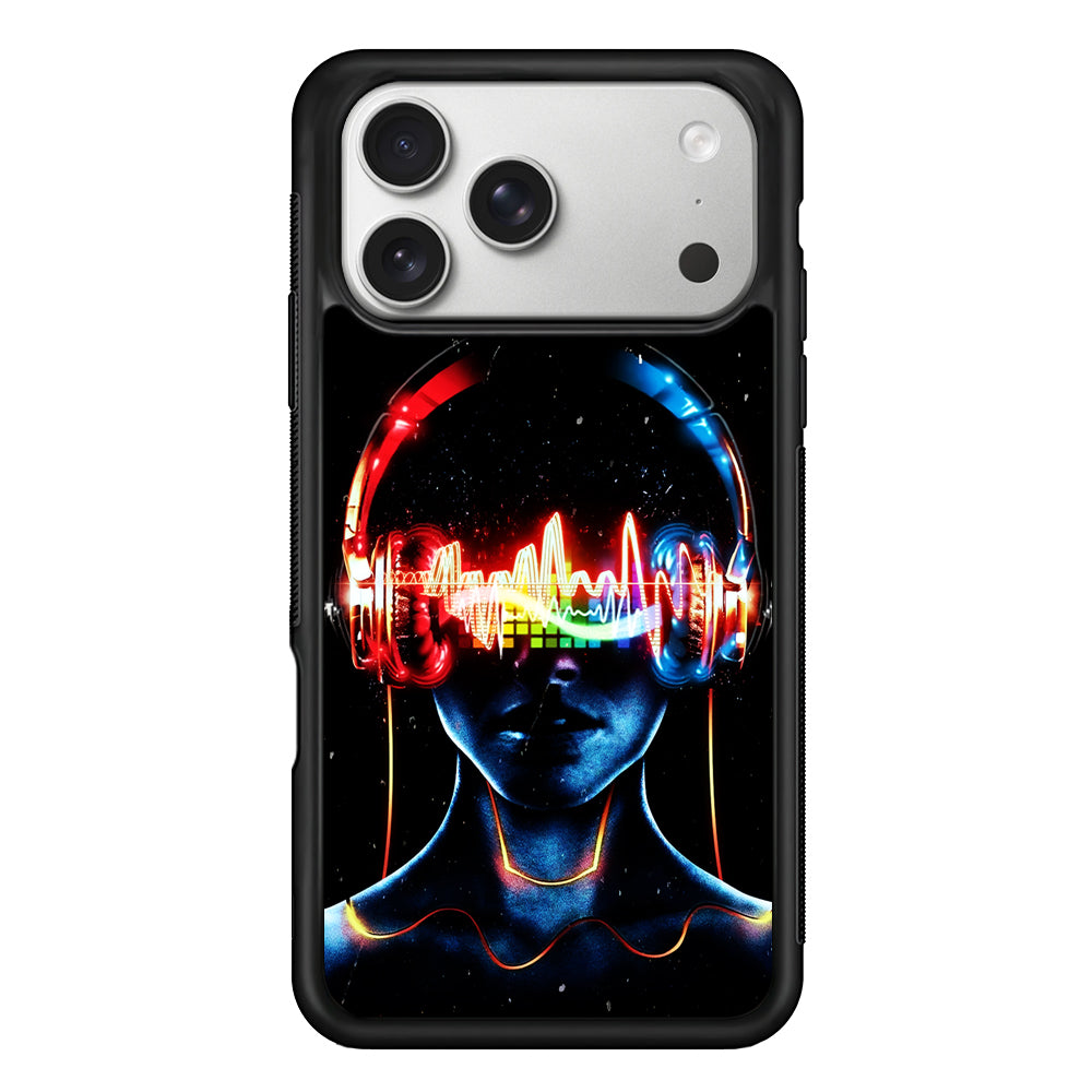 DJ Women Digital Music Art iPhone 17 Pro Case | Slim Rubber Case for iPhone 17 Pro