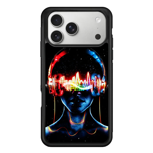 DJ Women Digital Music Art iPhone 17 Pro Case | Slim Rubber Case for iPhone 17 Pro