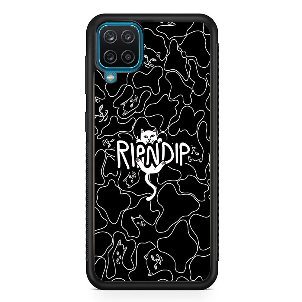 Rip N Dip Black Camo Samsung Galaxy A12 Case | Slim Rubber Case for Samsung Galaxy A12