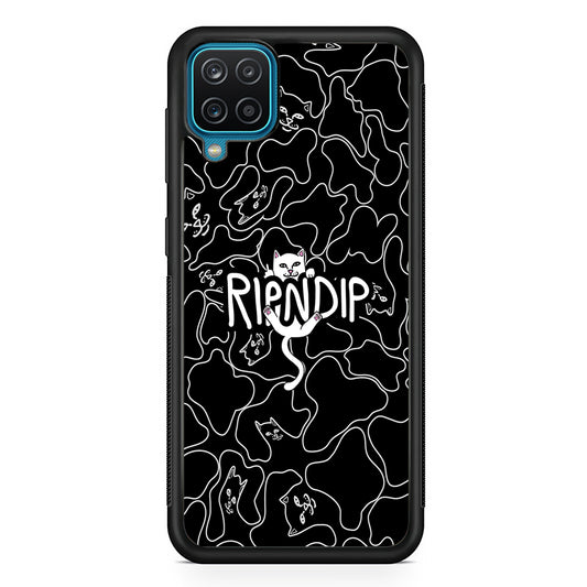 Rip N Dip Black Camo Samsung Galaxy A12 Case | Slim Rubber Case for Samsung Galaxy A12