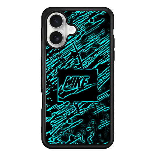 Artistic Nike Blue Abstract iPhone 16 Plus Case – Slim Fit Protective Phone Case