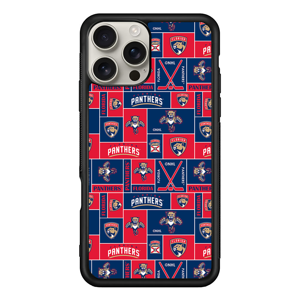 Florida Panthers Pattern iPhone 16 Pro Max Case | Stylish Protective Case for iPhone 16 Pro Max