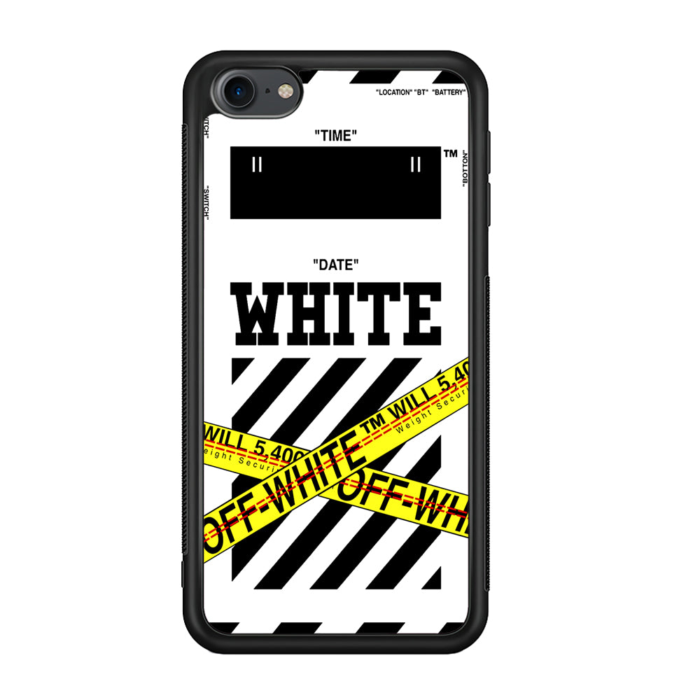 Off White Warning Line iPod Touch 6 Case | Slim Rubber Case for iPod Touch 6