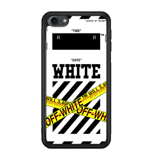 Off White Warning Line iPod Touch 6 Case | Slim Rubber Case for iPod Touch 6