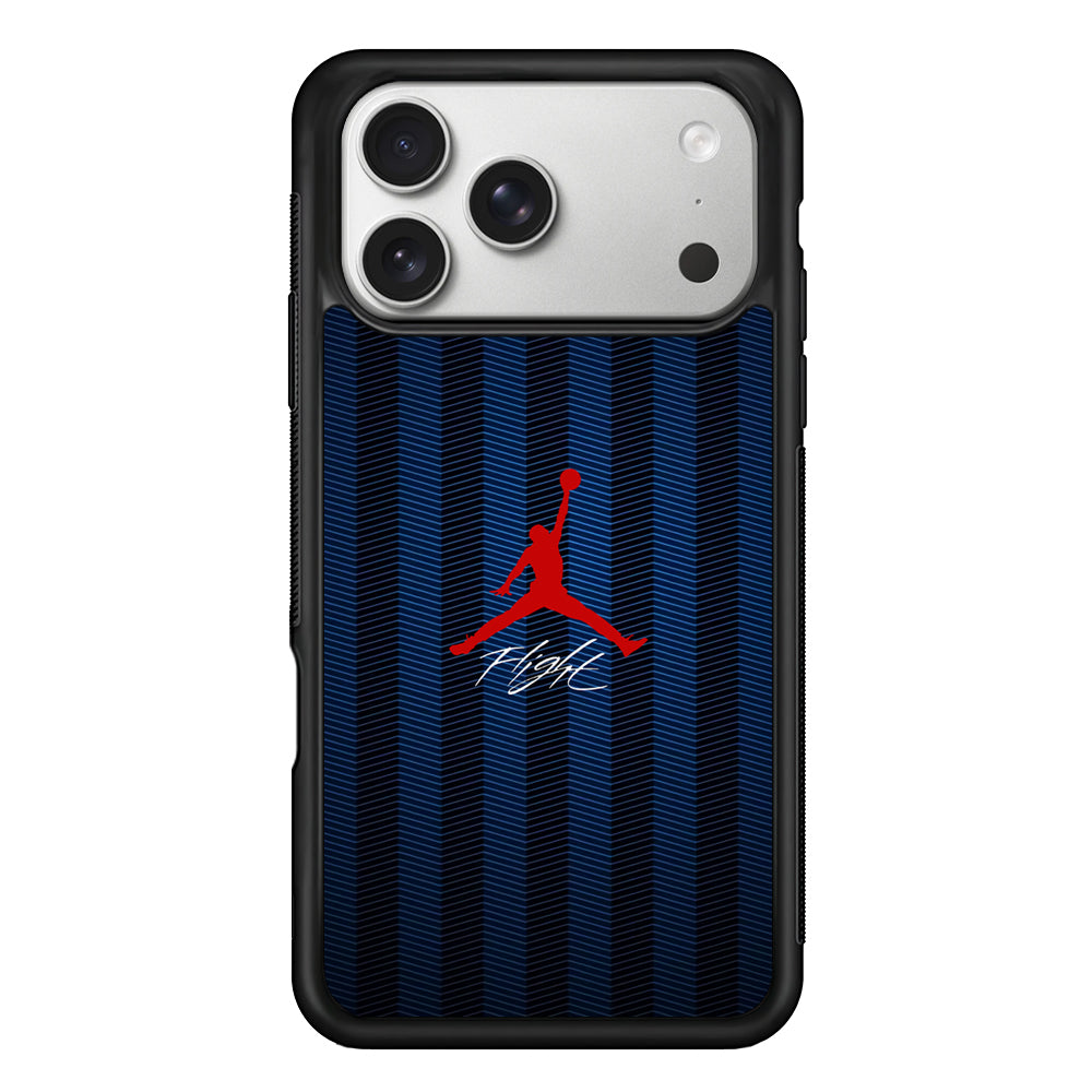 Air Jordan Deep Blue Art Line iPhone 17 Pro Case | Slim Protective Case for iPhone 17 Pro