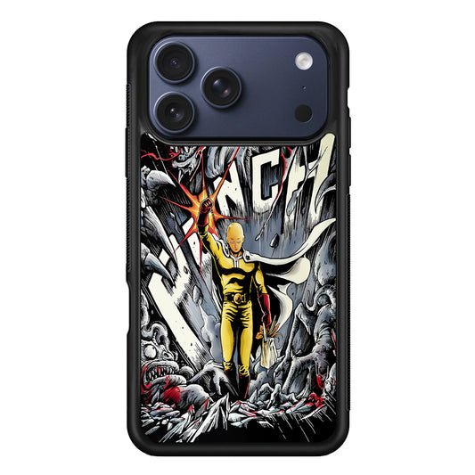 Saitama Hits The Monsters iPhone 17 Pro Max Case | Slim Protective Cover for iPhone 17 Pro Max