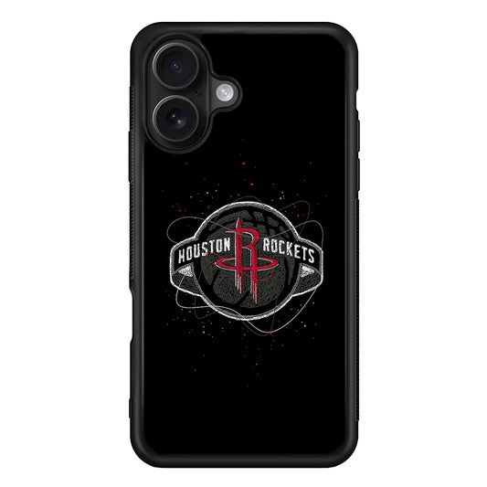 Houston Rockets Abstract iPhone 16 Case - Oxvistore