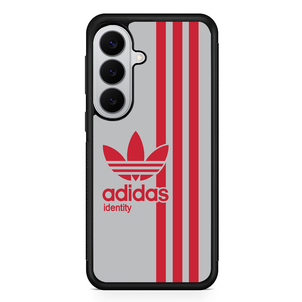 Adidas Red Identity Samsung Galaxy S26 Case | Slim Samsung Galaxy S26 Rubber Case
