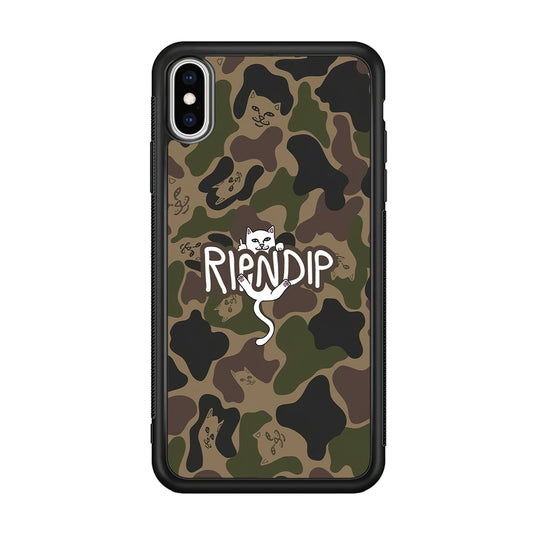 Rip N Dip Green Camo iPhone Xs Max Case | Slim Rubber Case for iPhone Xs Max