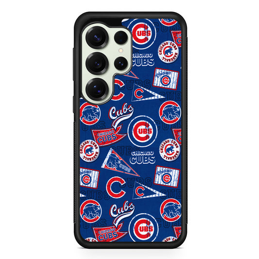 Chicago Cubs Retro Samsung Galaxy S25 Ultra Case | Durable Rubber Case for Samsung Galaxy S25 Ultra