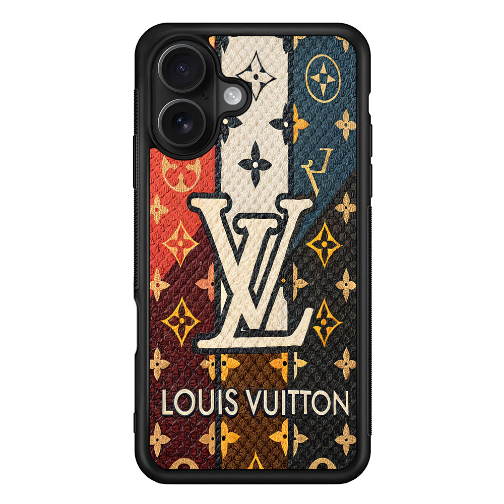 Louis Vuitton Aesthetic Luxury iPhone 16 Case | Slim Rubber Case for iPhone 16