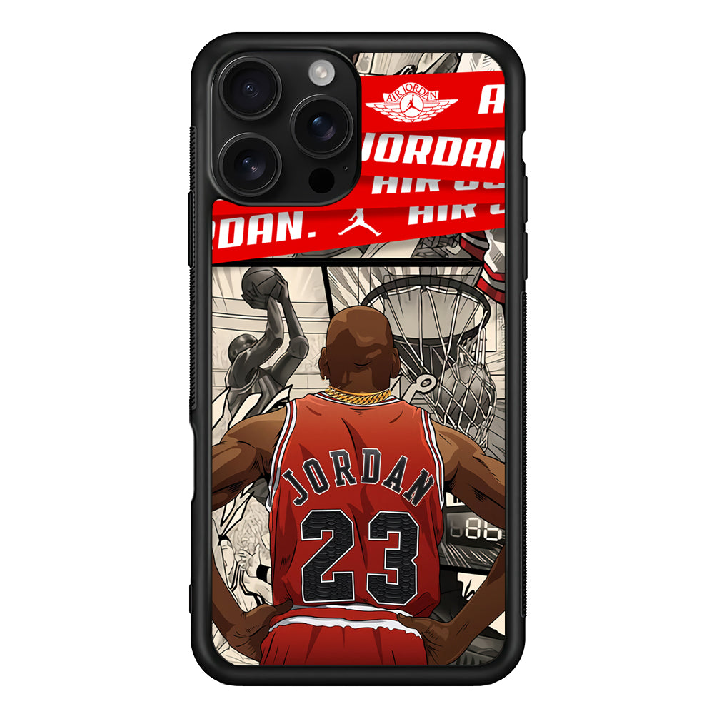 Air Jordan Looking at Victory iPhone 16 Pro Case - Stylish Protective Cover for iPhone 16 Pro