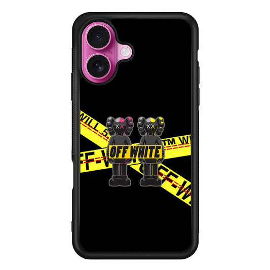 Kaws Twin Off White iPhone 17 Case | Slim Rubber Case for iPhone 17